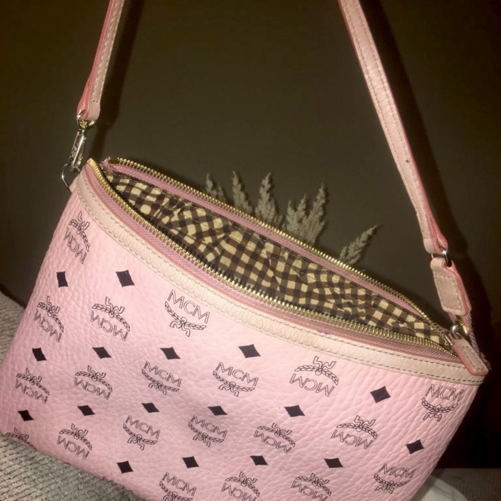 Pink MCM pouch